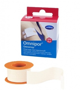 Пластырь фиксирующий Омнипор 2,5 см х 5 м (Omnipor) бумажный фото 1774