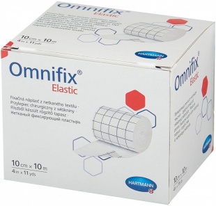 Пластырь Omnifix elastic (Омнификс) рулон 10 см х 10 м фиксирующий гипоаллергенный нетканный фото 1795