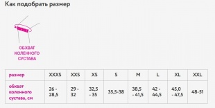 Наколенник (бандаж для коленного сустава) NKN 200 ORTO (26 см) фото 3350